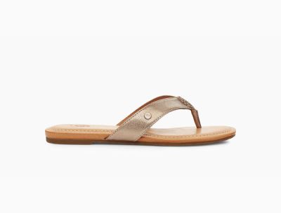 UGG Tuolumne Metallic Flats for Womens - Gold India